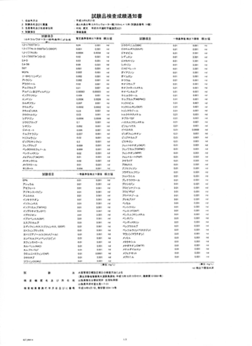 残留農薬検査結果通知書2